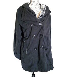 WIWIQS Women's Winter Wool Blend Trench Coat NWT